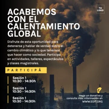 Edita un diseño de cambio climático