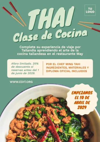 Edita un menú Tailandés
