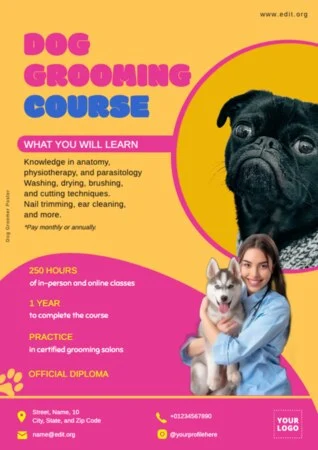 Edit my online class template