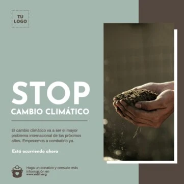 Edita un diseño de cambio climático