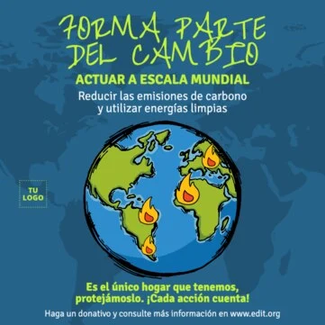 Edita un diseño de cambio climático
