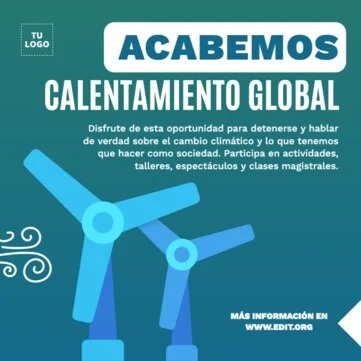 Edita un diseño de cambio climático