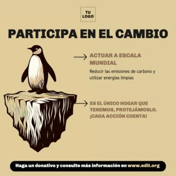 Edita un diseño de cambio climático