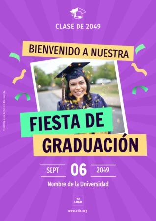 Edita un diseño de graduación