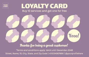 Crea la mia carta fedeltà