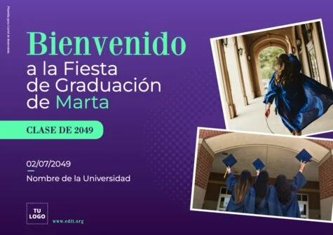 Edita un diseño de graduación