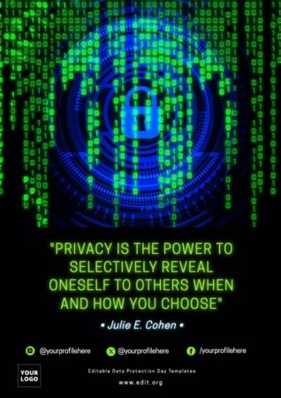 Edit a Data Privacy flyer