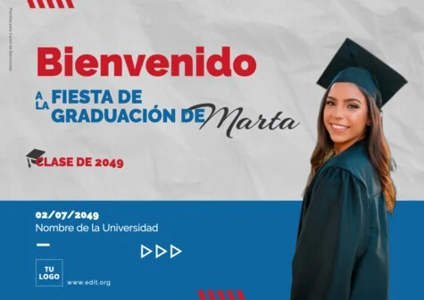 Edita un diseño de graduación