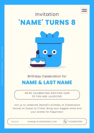 Edit a Birthday invitation