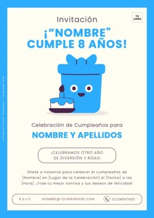 Edita una invitación a Cumpleaños