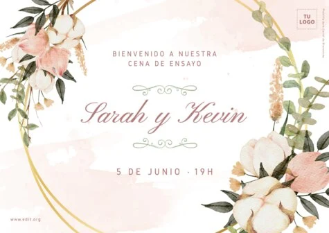 Edita una tarjeta de fiesta de pedida