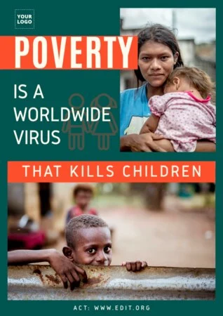 Edit a poverty poster