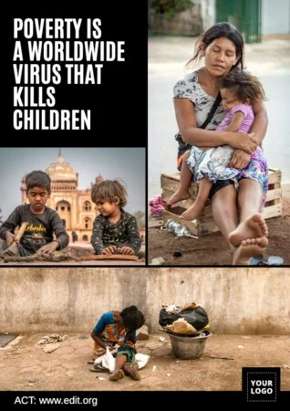 Edit a poverty poster