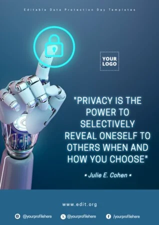 Edit a Data Privacy flyer