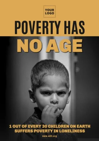 Edit a poverty poster