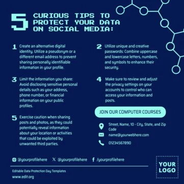 Edit a Data Privacy flyer