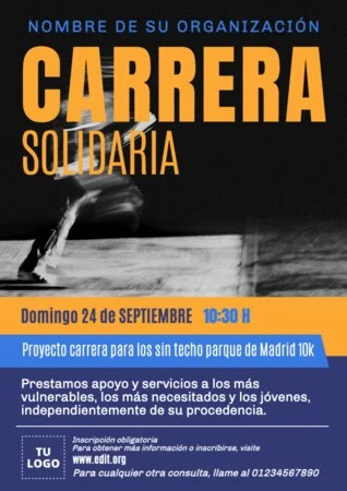 Edita un cartel en contra de la pobreza