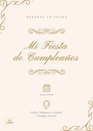 Edita una invitación a Cumpleaños