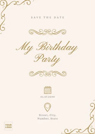 Edit a Birthday invitation
