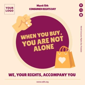 Edit a Consumer Rights Day flyer