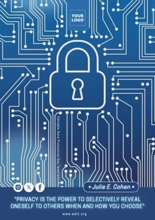 Edit a Data Privacy flyer