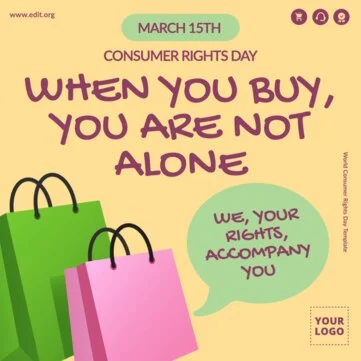 Edit a Consumer Rights Day flyer
