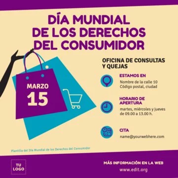 Edita un banner del Día del Consumidor