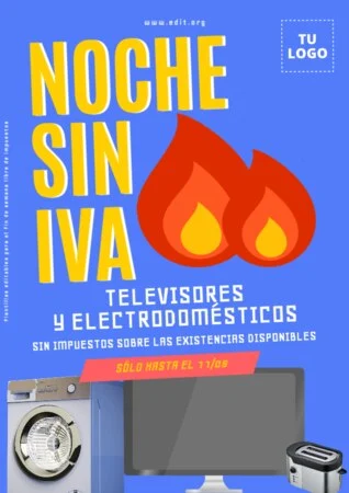 Edita un flyer de Día sin IVA