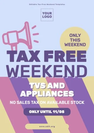 Edit a Free Tax Day flyer
