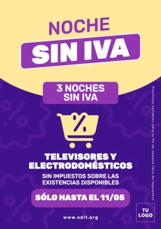 Edita un flyer de Día sin IVA