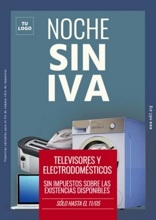 Edita un flyer de Día sin IVA