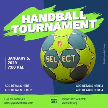 Edit a Handball template