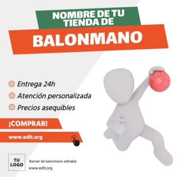 Edita un póster de Balonmano
