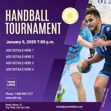 Edit a Handball template