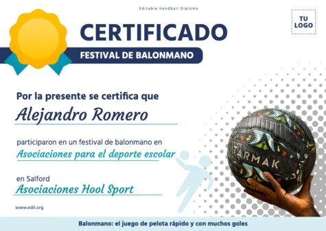 Edita un póster de Balonmano