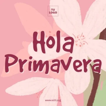 Edita un diseño primaveral