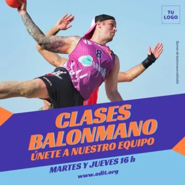 Edita un póster de Balonmano