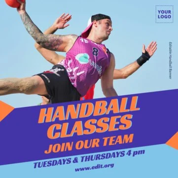 Edit a Handball template