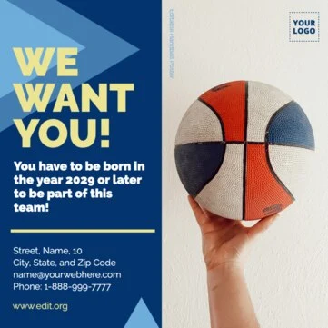 Edit a Handball template