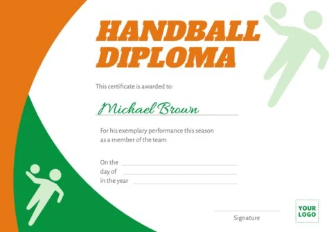 Edit a Handball template