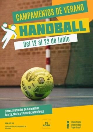 Edita un póster de Balonmano