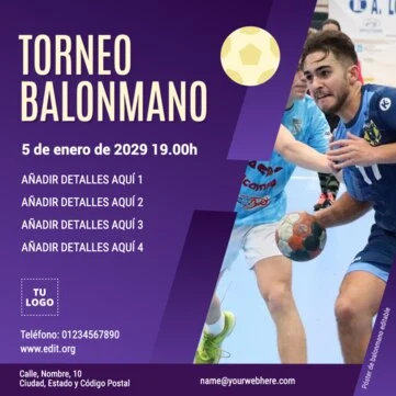 Edita un póster de Balonmano