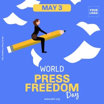 Edit a World Press Day banner