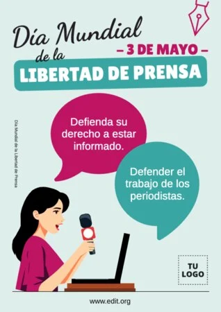 Edita un banner de Libertad de Prensa