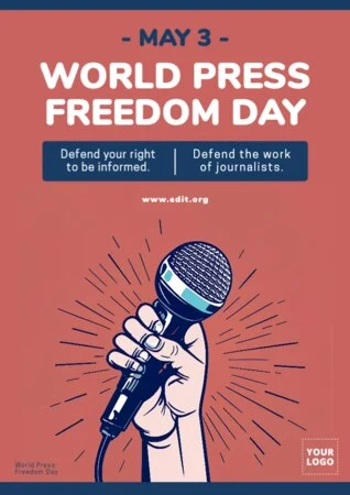 Edit a World Press Day banner