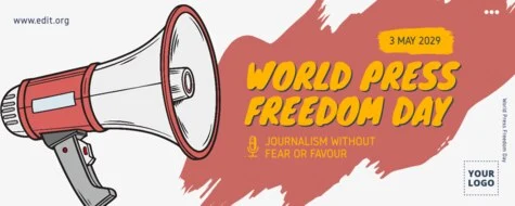 Edit a World Press Day banner