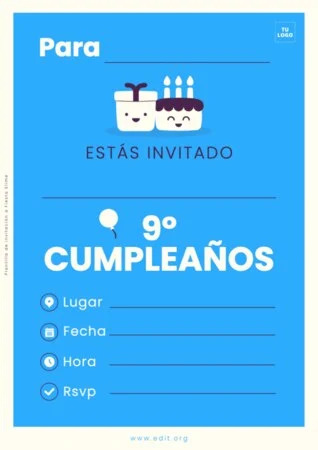 Edita una invitación