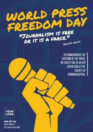 Edit a World Press Day banner