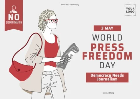 Edit a World Press Day banner