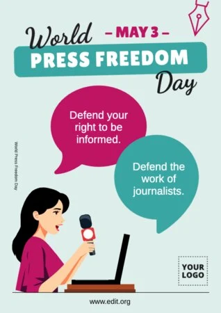 Edit a World Press Day banner